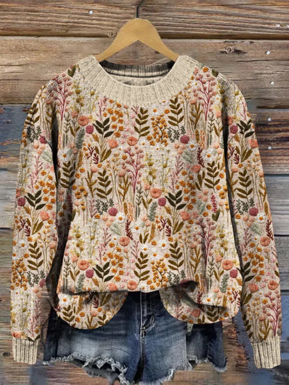 Eve™ | Embroidered Floral Pullover