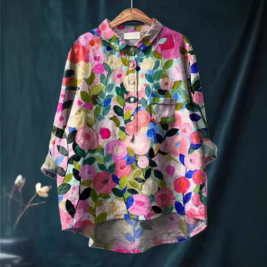 Rosie- VINTAGE FLORAL BLOUSE