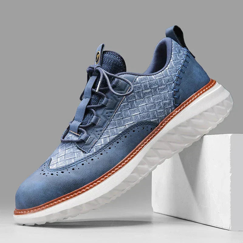 Kensington Woven Sneakers Belleza & Glamour Blue 6 