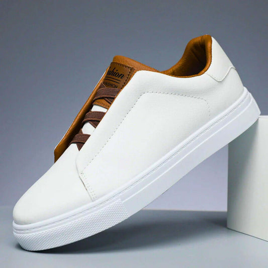 Porto Leather Sneakers Belleza & Glamour Ivory Essence US 4 